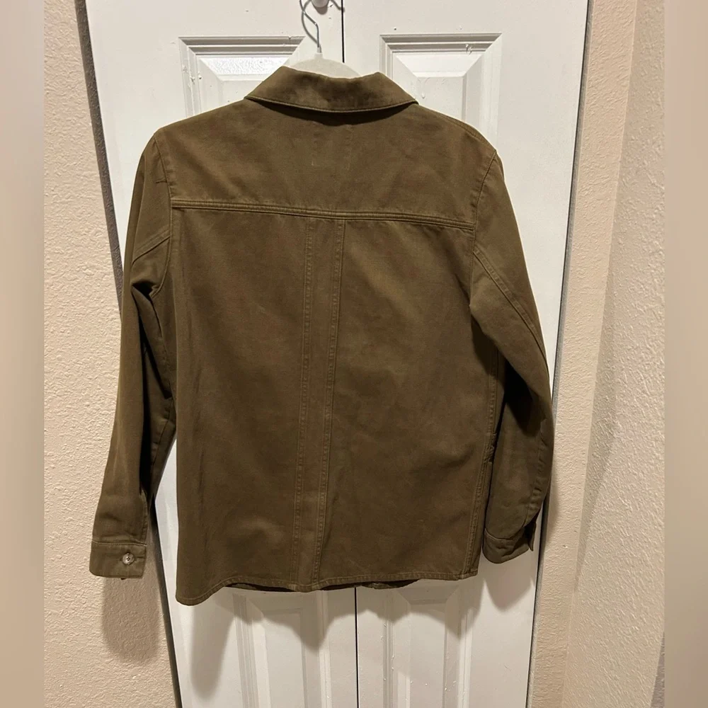 Sezane Will Cotton Chore Barn Utility Modern Jacket Green , sie Small - Picture 5 of 9